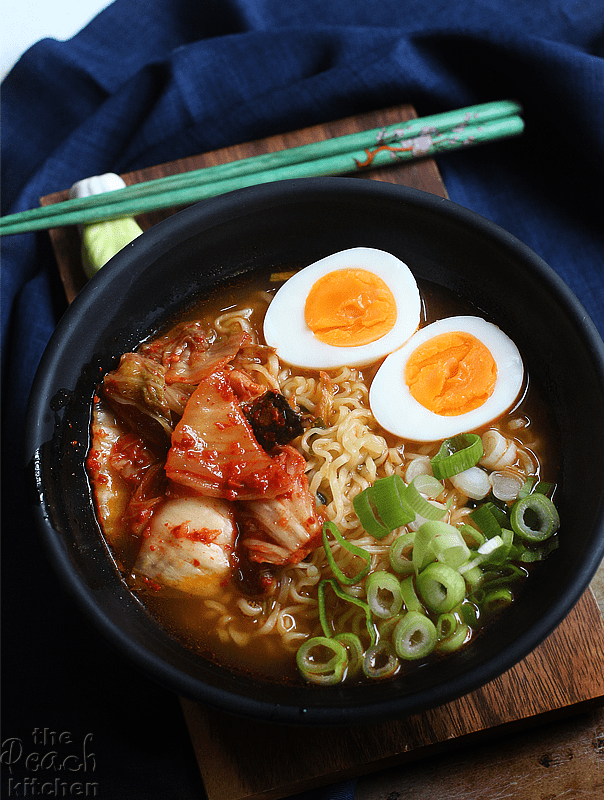 Pimp Your Instant Ramen KIMCHI RAMEN The Peach Kitchen